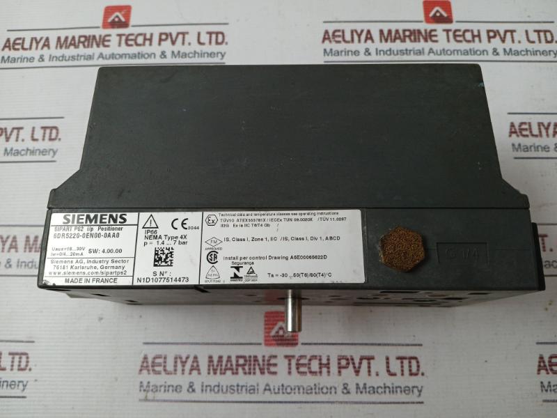 Siemens 6Dr5220-0En00-0Aa0 Sipart Ps2 Smart Electropneumatic Positioner 18-30V