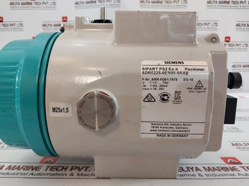 Siemens 6Dr5225-0En00-0Aa0 Sipart Ps2 Eexd Electro pneumatic Positioner