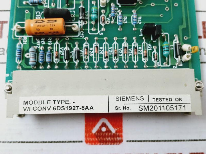 Siemens 6Ds1927-8Aa Pc Board Teleperm 6Ds1715-a8171 1610467 001 Ac