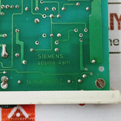 Siemens 6Ds1927-8Aa Pc Board Teleperm 6Ds1715-a8171 1610467 001 Ac