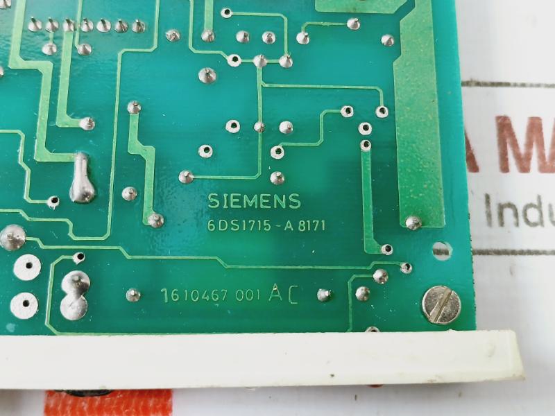 Siemens 6Ds1927-8Aa Teleperm Me Pcb Module/Rack 6Sd1715-a 8171