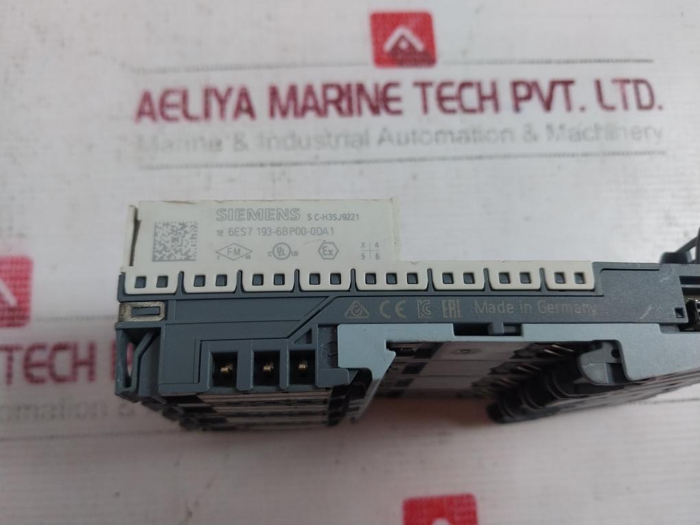 Siemens 6Es7193-6Bp00-0Ba0 Base Unit Bu15-p16+A0+2D Push In Terminal