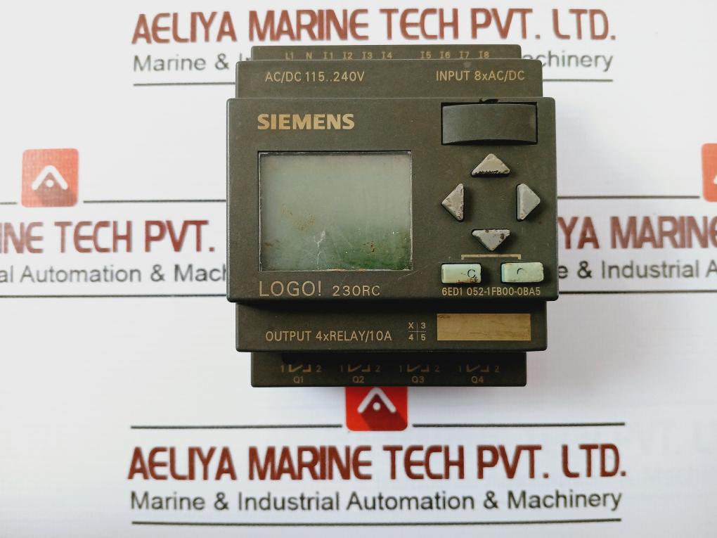 Siemens 6Ed1 052-1Fb00-0Ba5 Logo! 230Rc Display Logic Module Logo Dc24V 8A/Ac