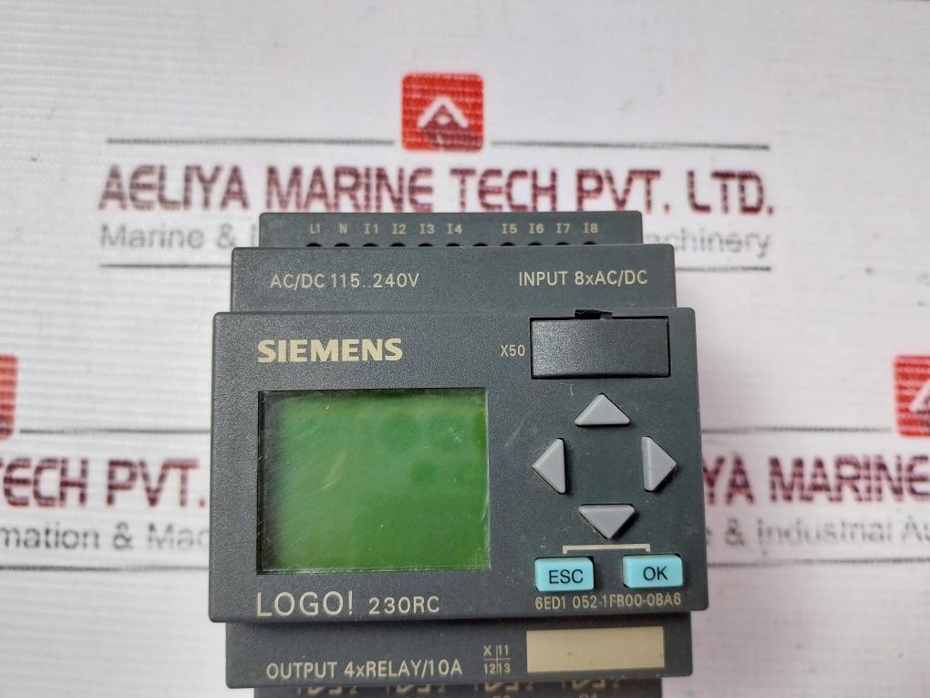 Siemens 6Ed1 052-1Fb00-0Ba6 Logic Module 240V 10A