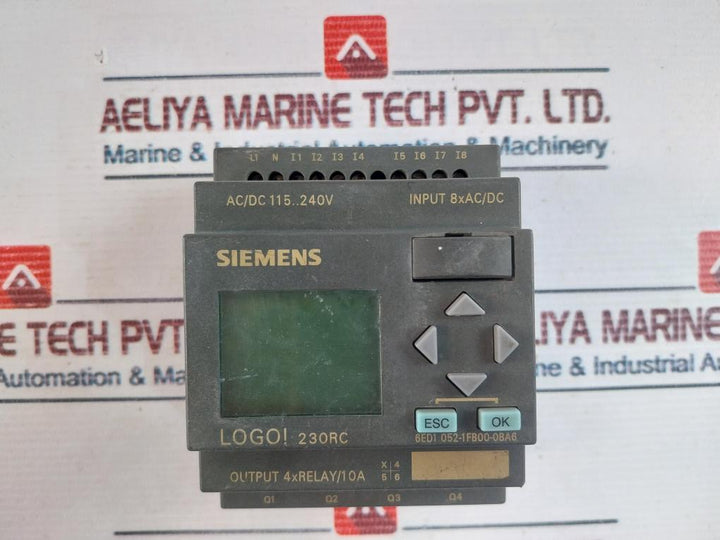 Siemens 6Ed1 052-1Fb00-0Ba6 Logic Module Logo! 230Rc