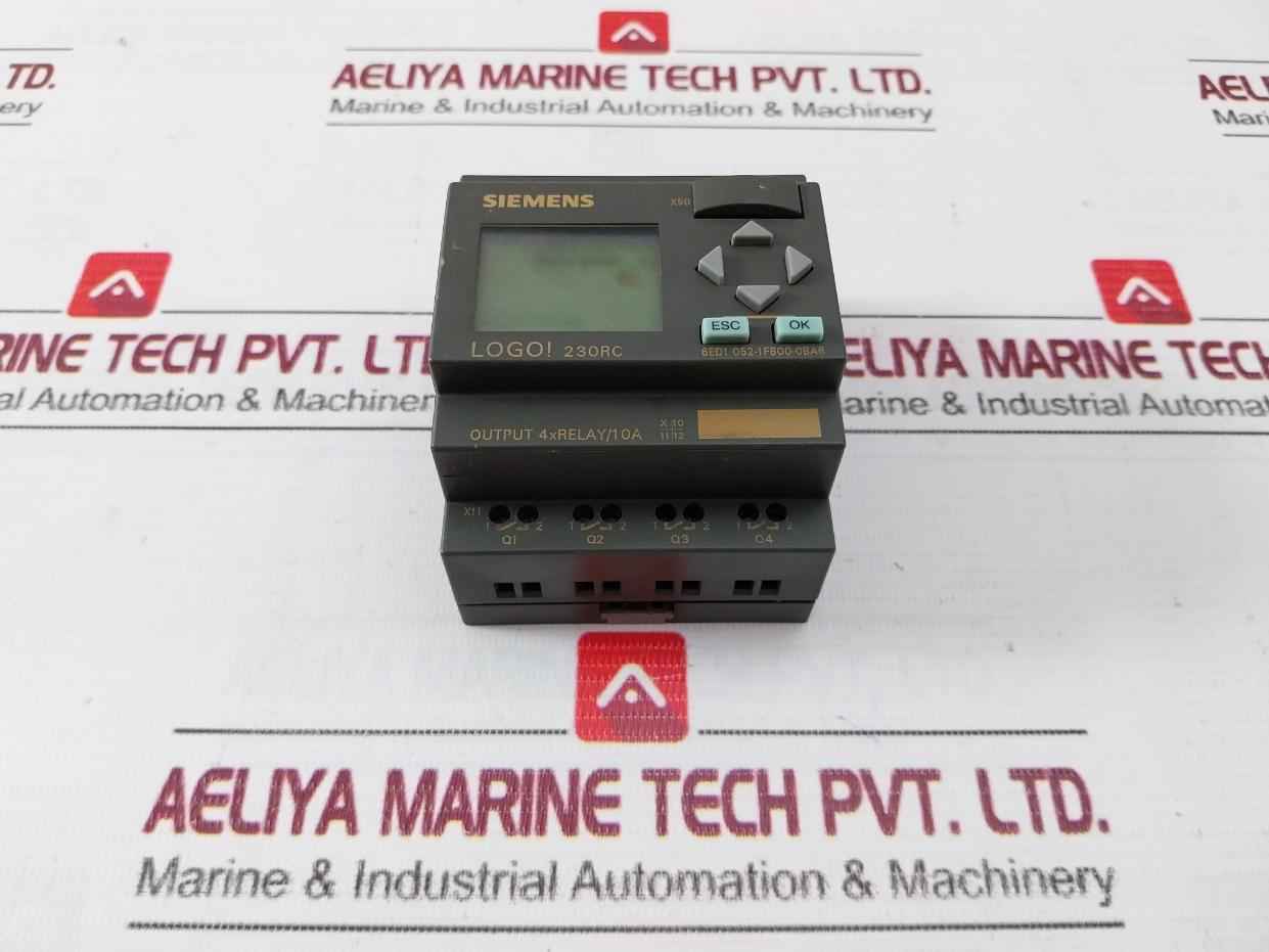 Siemens 6Ed1 052-1Fb00-0Ba6 Logo 230Rc Logic Module 115V Ac/240V Ac 55°C