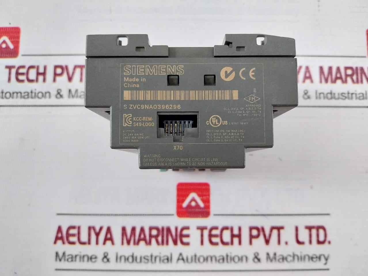 Siemens 6Ed1 052-1Fb00-0Ba6 Logo 230Rc Logic Module 115V Ac/240V Ac 55°C
