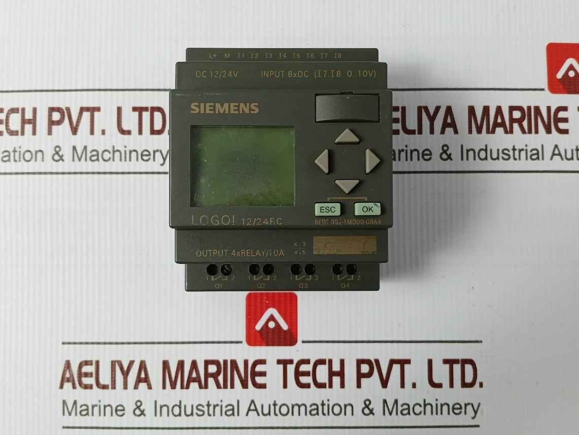 Siemens 6Ed1 052-1Md00-0Ba4 Logo! 12/24Rc Logic Display Module 0°C...+55°C