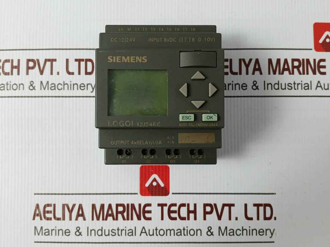 Siemens 6Ed1 052-1Md00-0Ba4 Logo! 12/24Rc Logic Display Module 0°C...+55°C