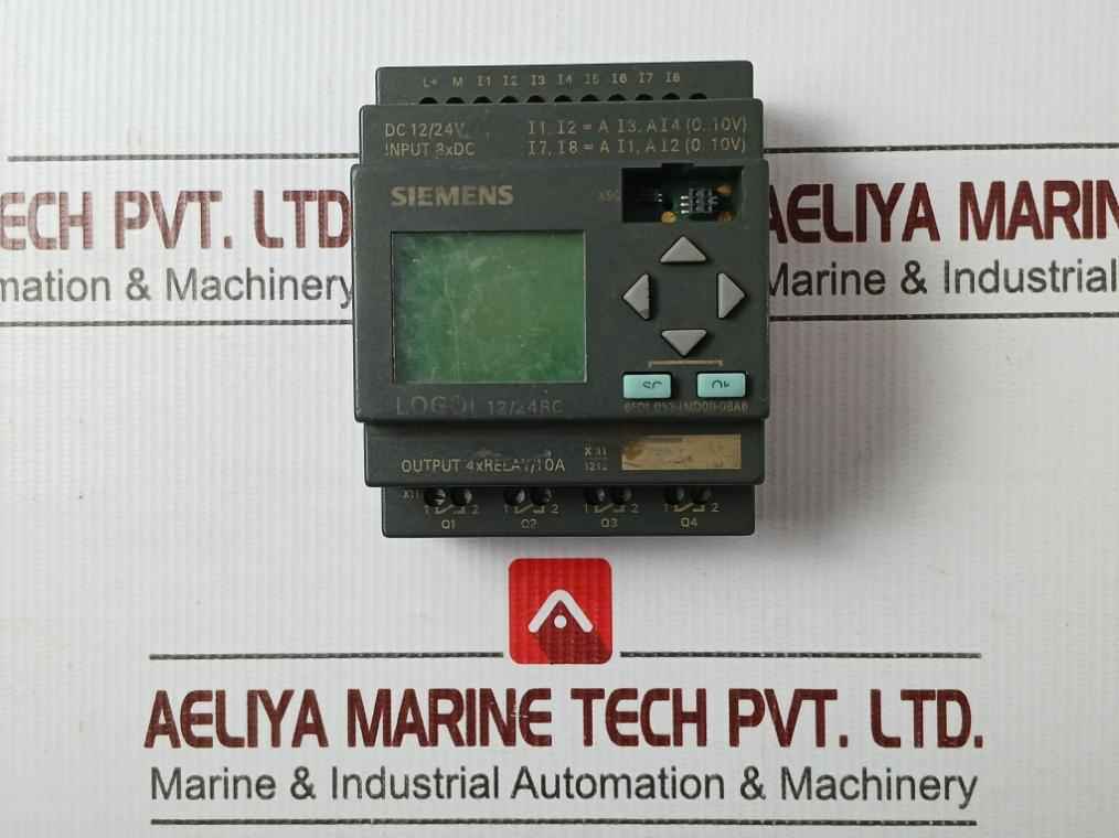 Siemens 6Ed1 052-1Md00-0Ba6 Logo! 12/24Rc Logic Display Module 240V 10A