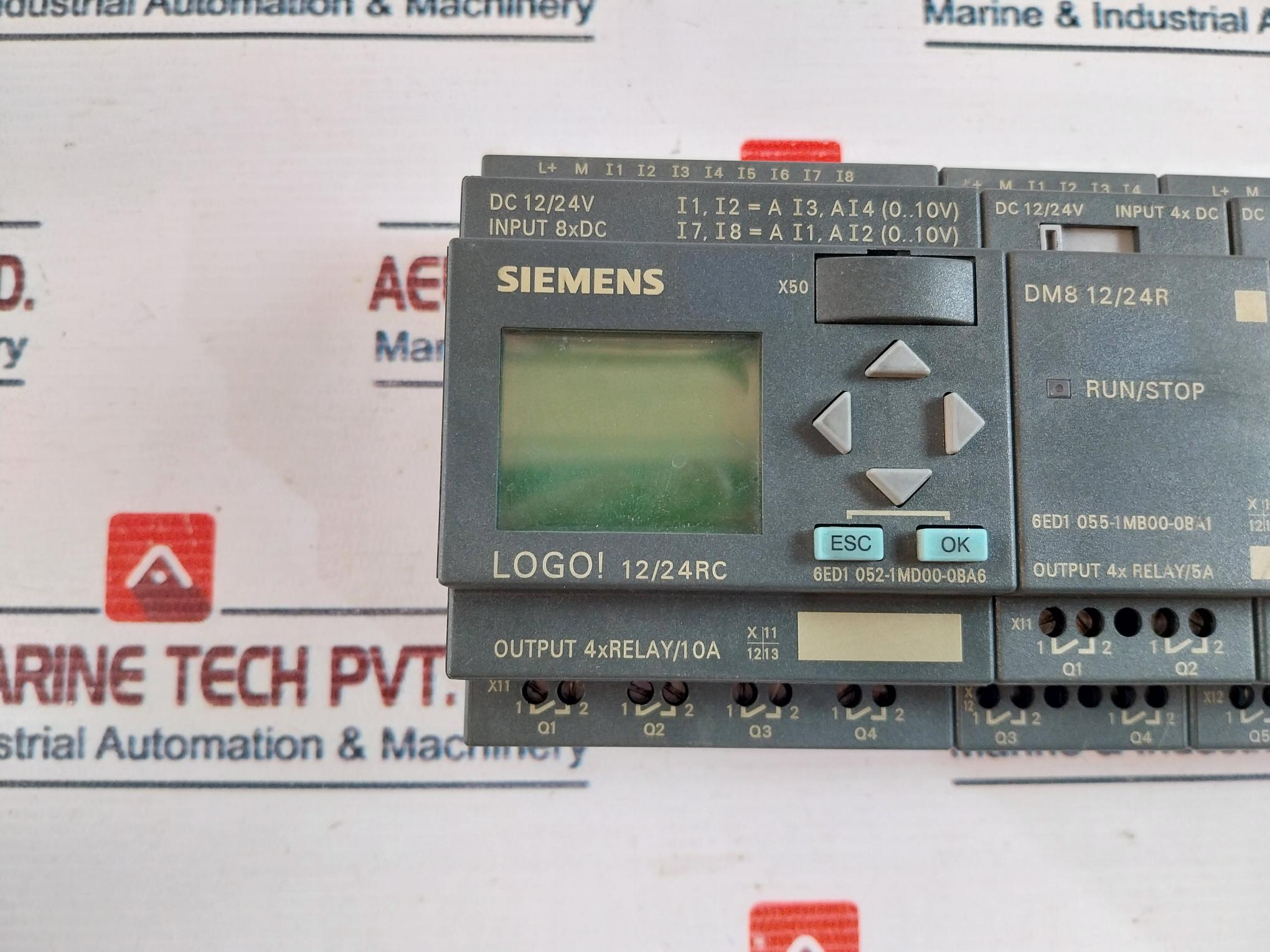 Siemens 6ED1 052-1MD00-0BA6 Logo! 12/24RC Logic Module