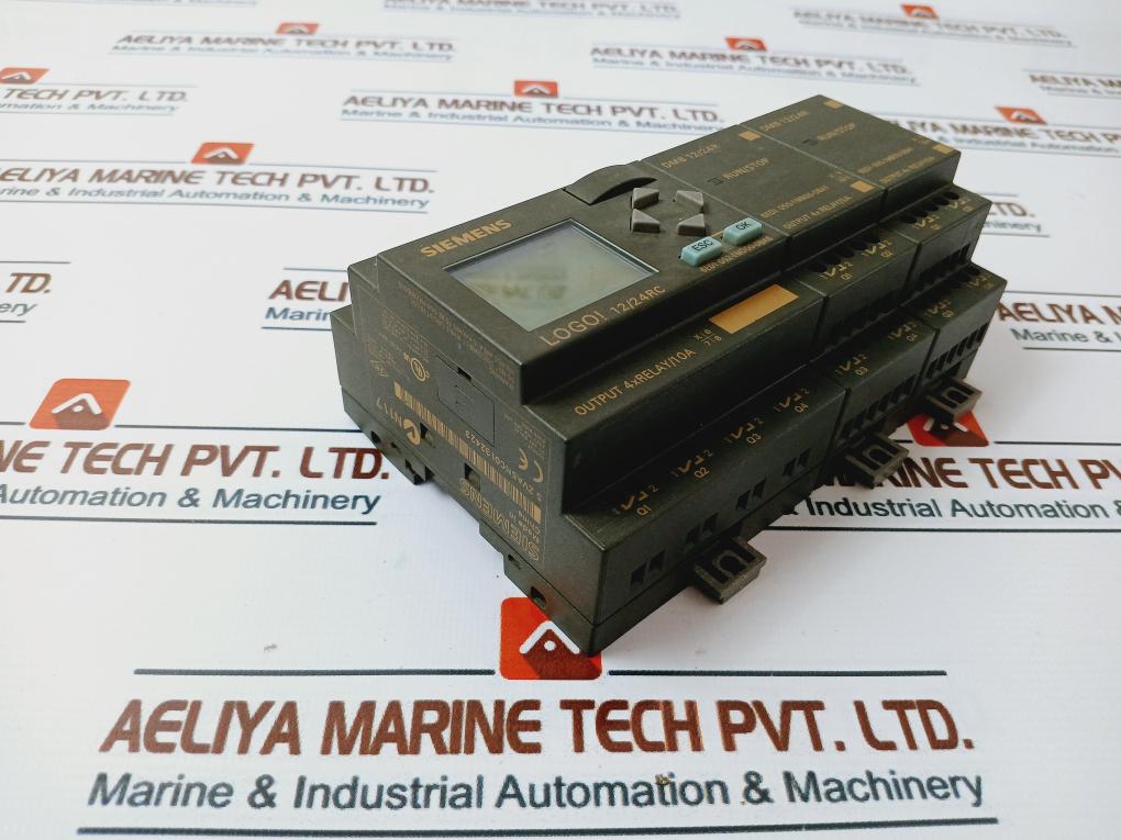 Siemens 6Ed1 052-1Md00-0Ba6 Logo! 12/24Rc Logic Module W/ Dm8 12/24R