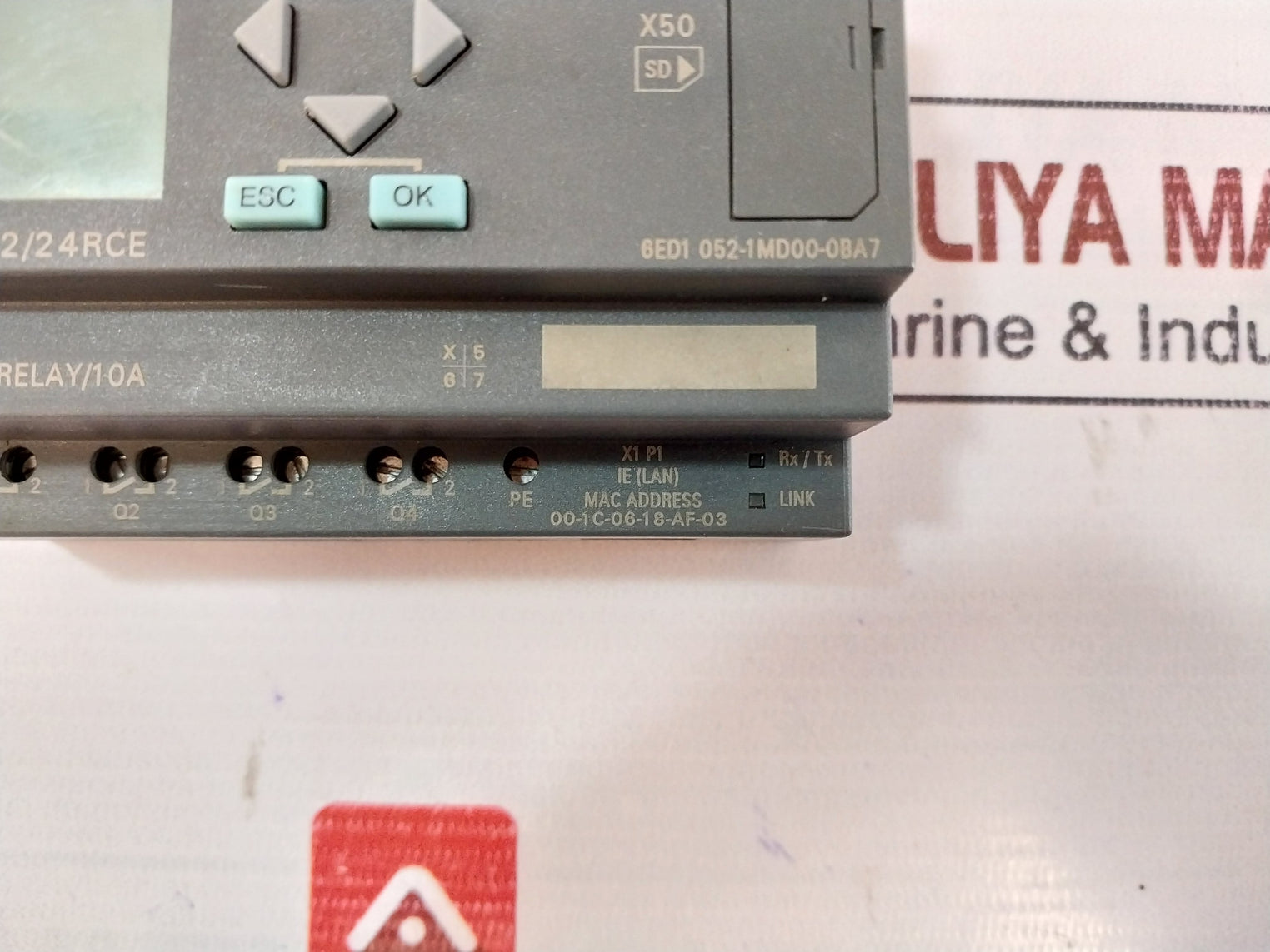 Siemens 6Ed1 052-1Md00-0Ba7 Logic Module Dc 12/24V 8A, 24V Dc