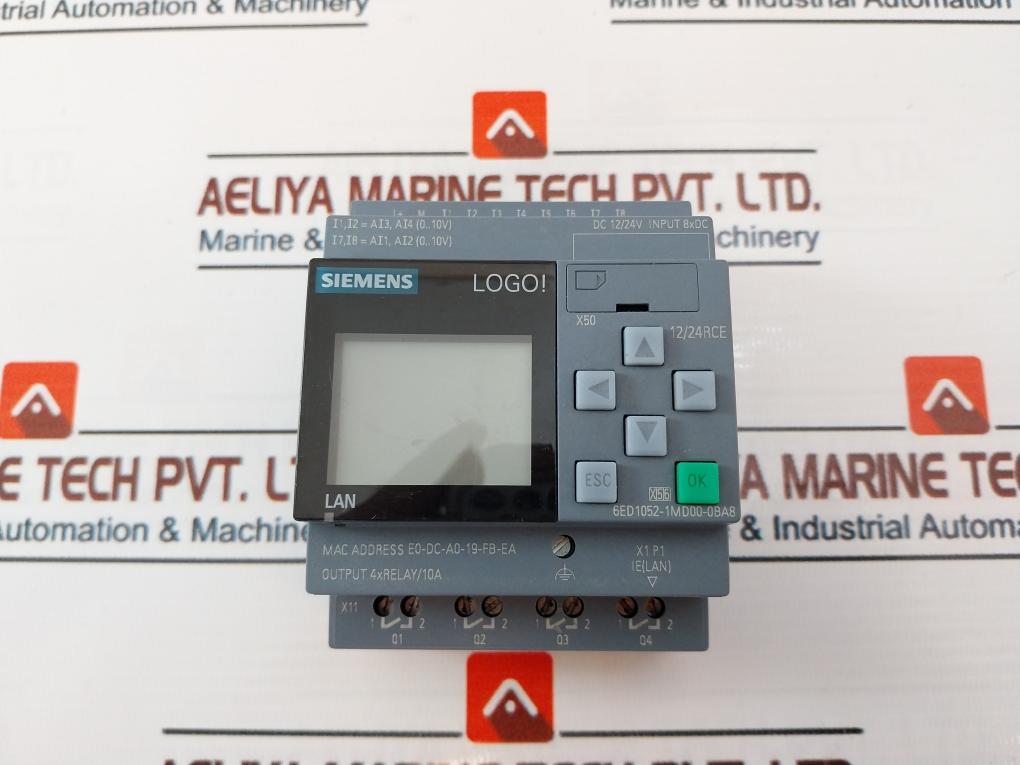 Siemens 6Ed1052-1Md00-0Ba8 Programmable Logic Controller Input 8×dc