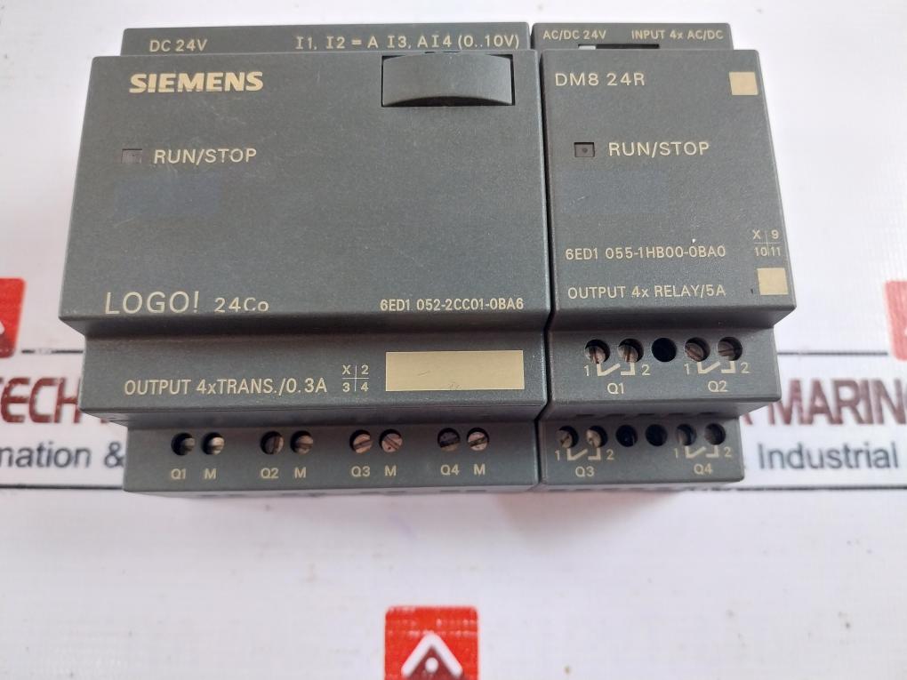 Siemens 6Ed1 052-2Cc01-0Ba6 Logic Module & Expansion Module 6Ed1 055-1Hb00-0Ba0