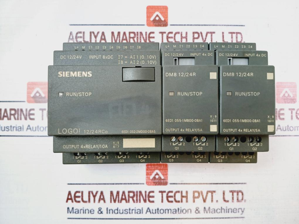 Siemens 6Ed1 052-2Md00-0Ba5 Logic Module 6Ed1 055-1Mb00-0Ba1, Dc 12/24V