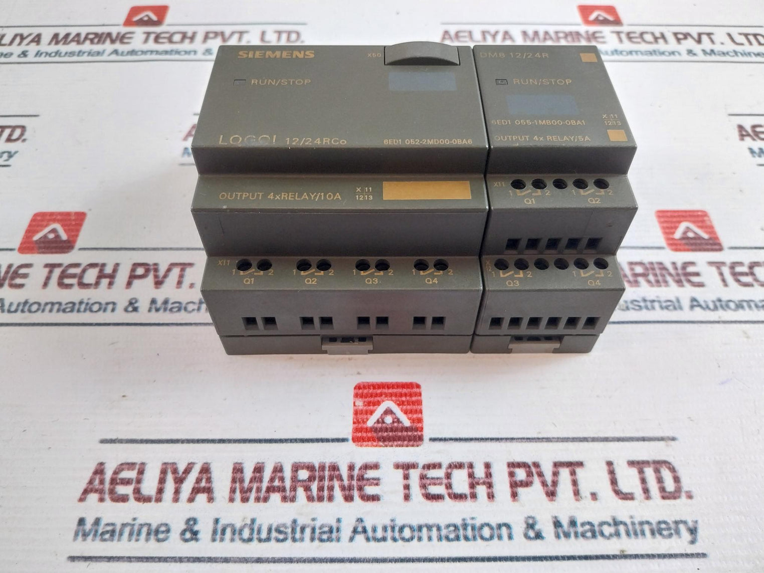 Siemens 6Ed1 052-2Md00-0Ba6 Logo! 12/24Rco W/ 6Ed1 055-1Mb00-0Ba1 Plc Module