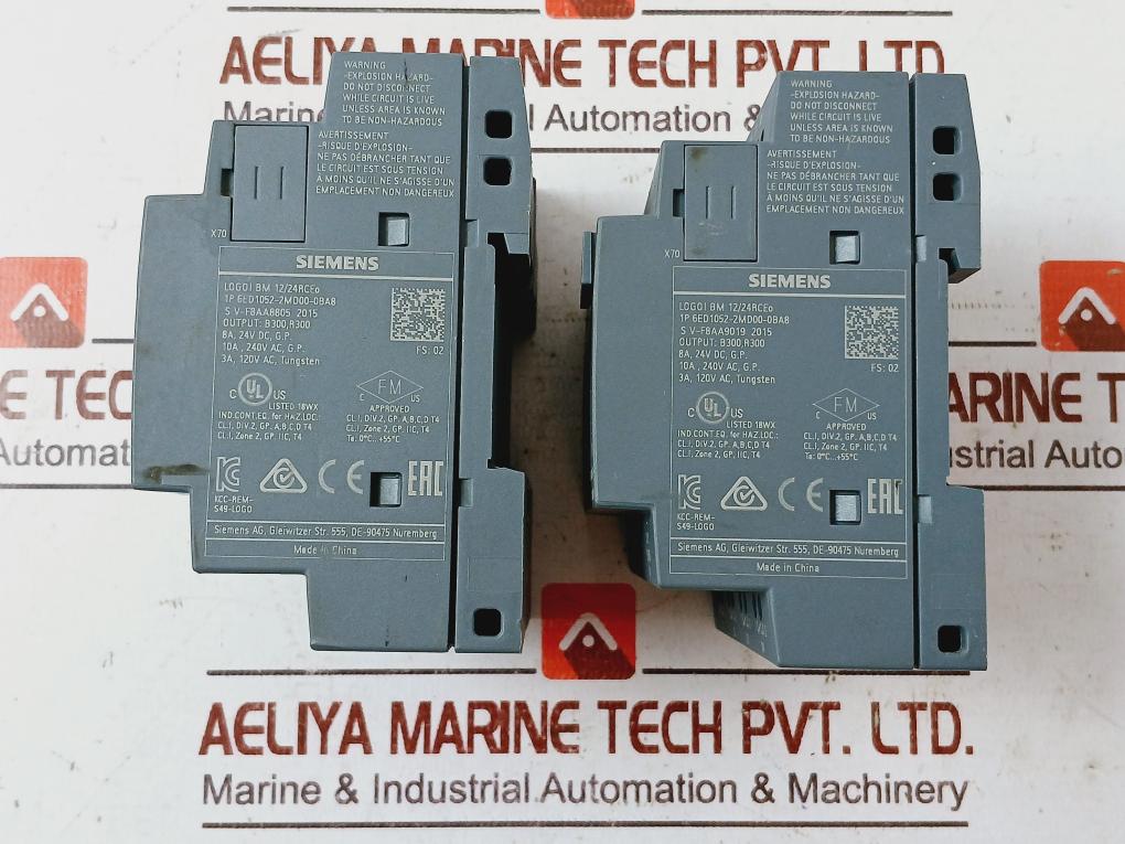 Siemens 6Ed1052-2Md00-0Ba8 Logic Module Logo Bm 12/24Rceo 4X Relay/10A