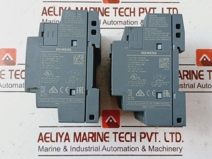 Siemens 6Ed1052-2Md00-0Ba8 Logic Module Logo Bm 12/24Rceo 4X Relay/10A