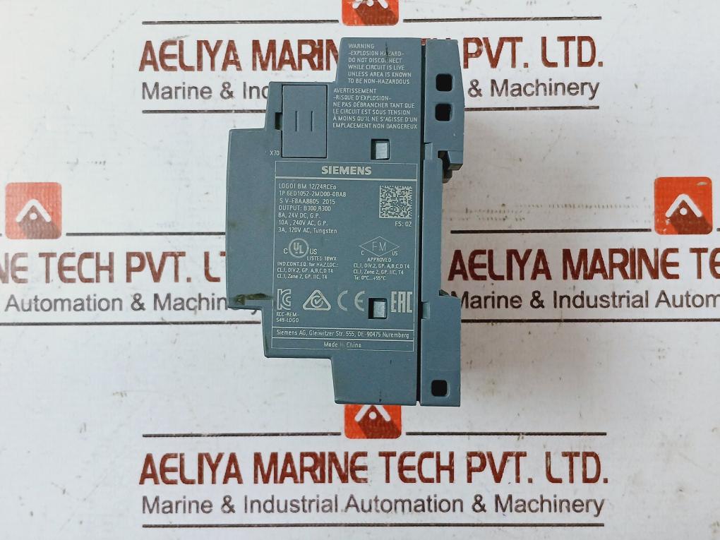 Siemens 6Ed1052-2Md00-0Ba8 Logic Module Logo Bm 12/24Rceo 4X Relay/10A