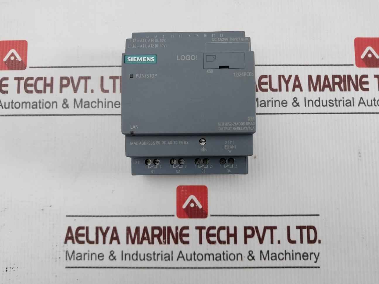 Siemens 6Ed1052-2Md08-0Ba0 Logo! Logic Module 12/24V Dc 165Ma