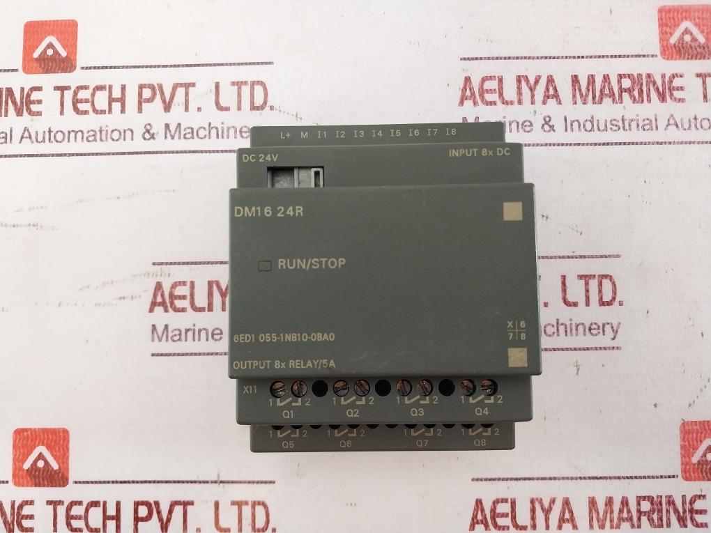 Siemens 6Ed1 055-1Nb10-0Ba0 Expansion Module Dm16 24R Dc24V 5A/Ac