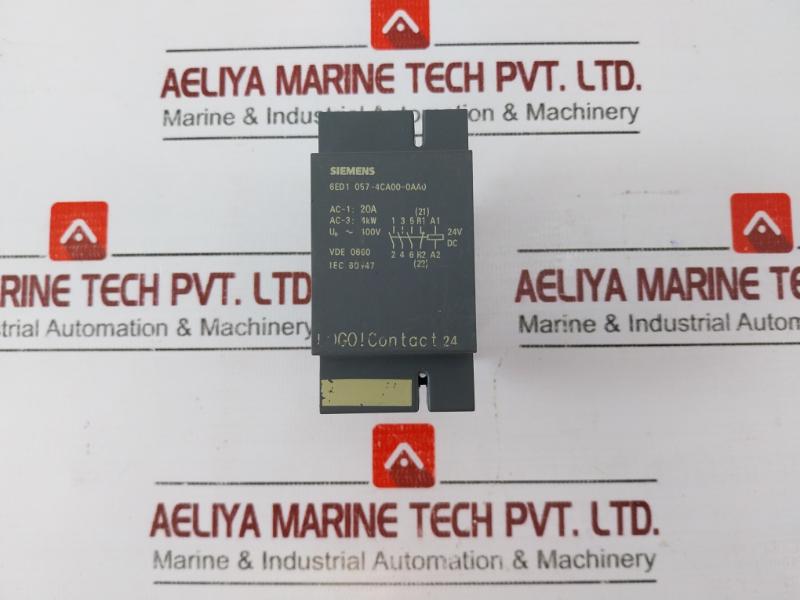 Siemens 6Ed1 057-4Ca00-0Aa0 Logo! Contact 24 Switching Module Ac-1 20A Ip20