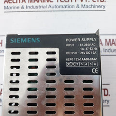 Siemens 6Ep0 133-1Aa00-0Aa1 Power Supply 24V Dc/ 2A