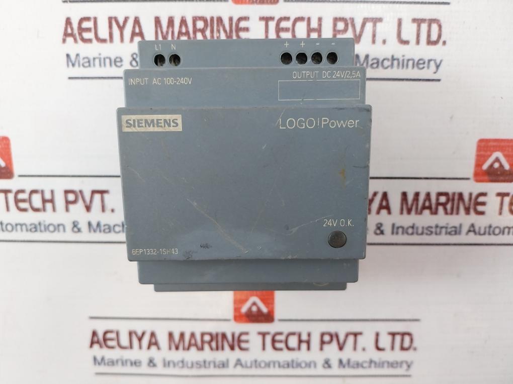 Siemens 6Ep1332-1Sh43 Power Supply 24V 50/60Hz