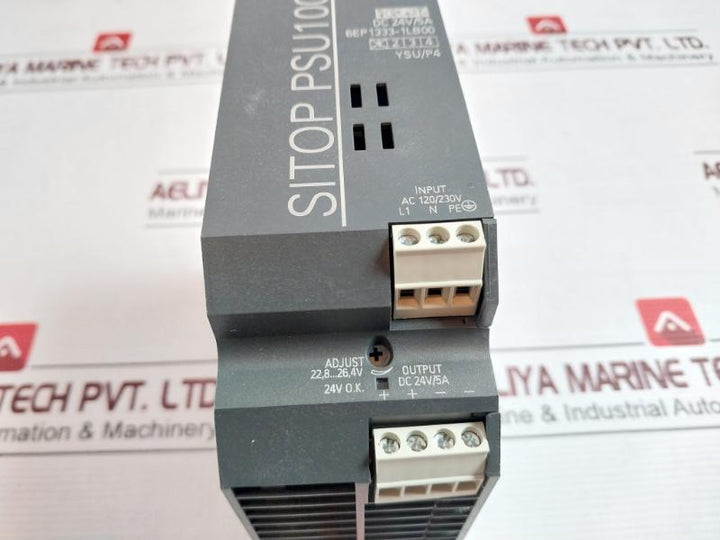 Siemens 6Ep1333-1Lb00 Power Supply Sitop Psu100L Dc24V 5A 120/230Vac 50-60Hz