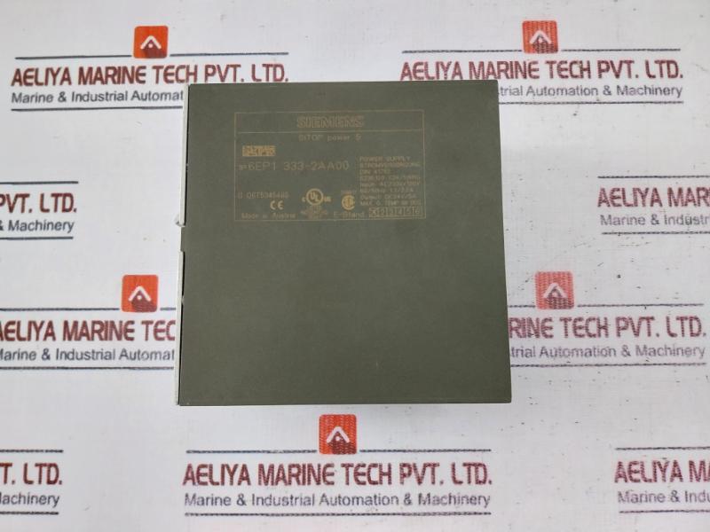 SIEMENS 6EP1 333-2AA00 SITOP Stabilized Power Supply Module 24VDC 5A