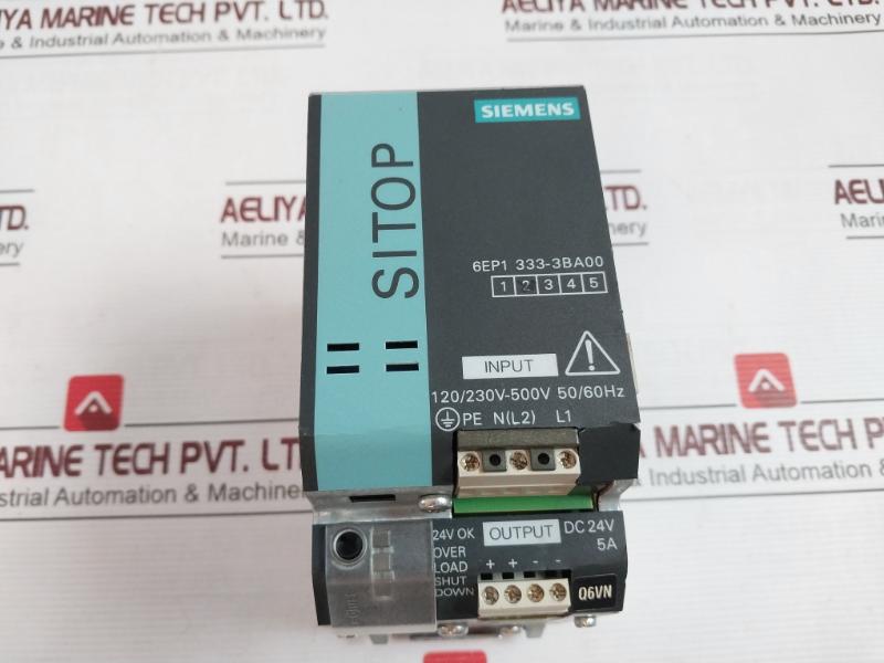 Siemens 6Ep1333-3Ba00 Sitop Power Supply 120-230/230V-500V 2.2/1.2A 50-60Hz