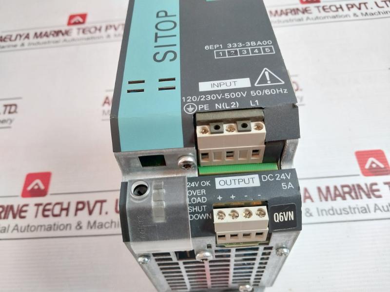 Siemens 6Ep1333-3Ba00 Sitop Power Supply 120-230/230V-500V 2.2/1.2A 50-60Hz