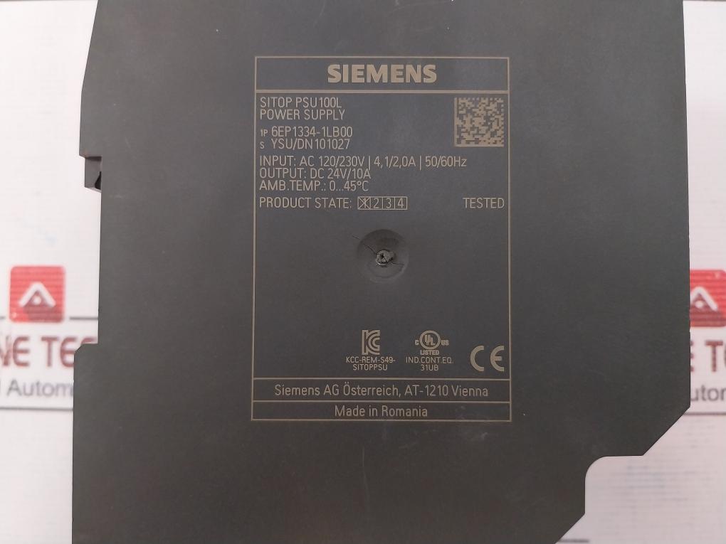 Siemens 6Ep1334-1Lb00 Power Supply Kcc-rem-s49-sitoppsu