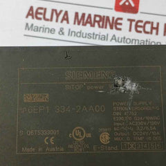 Siemens 6Ep1334-2Aa00 Power Supply 1P 60/50 Hz