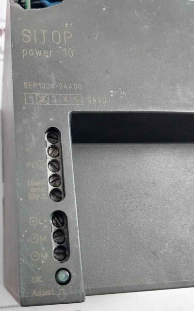 Siemens 6Ep1334-2Aa00 Power Supply 24Vdc 10A(Not Working)
