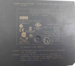 Siemens 6Ep1334-2Aa01 Sitop Smart Power Supply Ac 120/230V 4.1/2,4A 50/60Hz