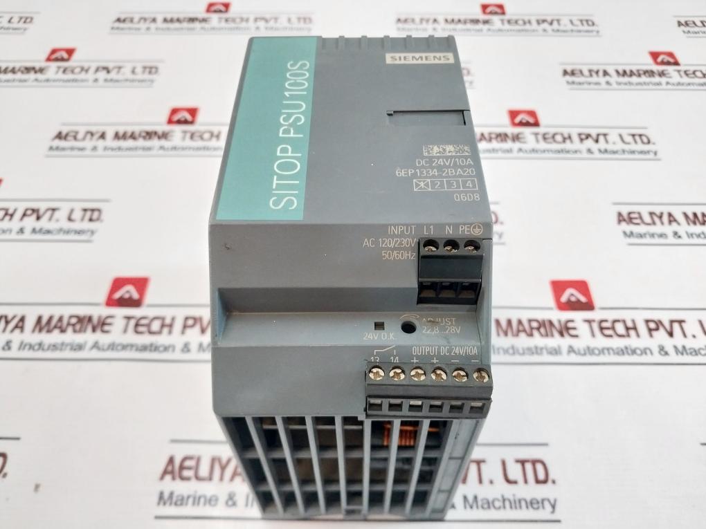 Siemens 6Ep1334-2Ba20 Power Supply Dc 24V/10A