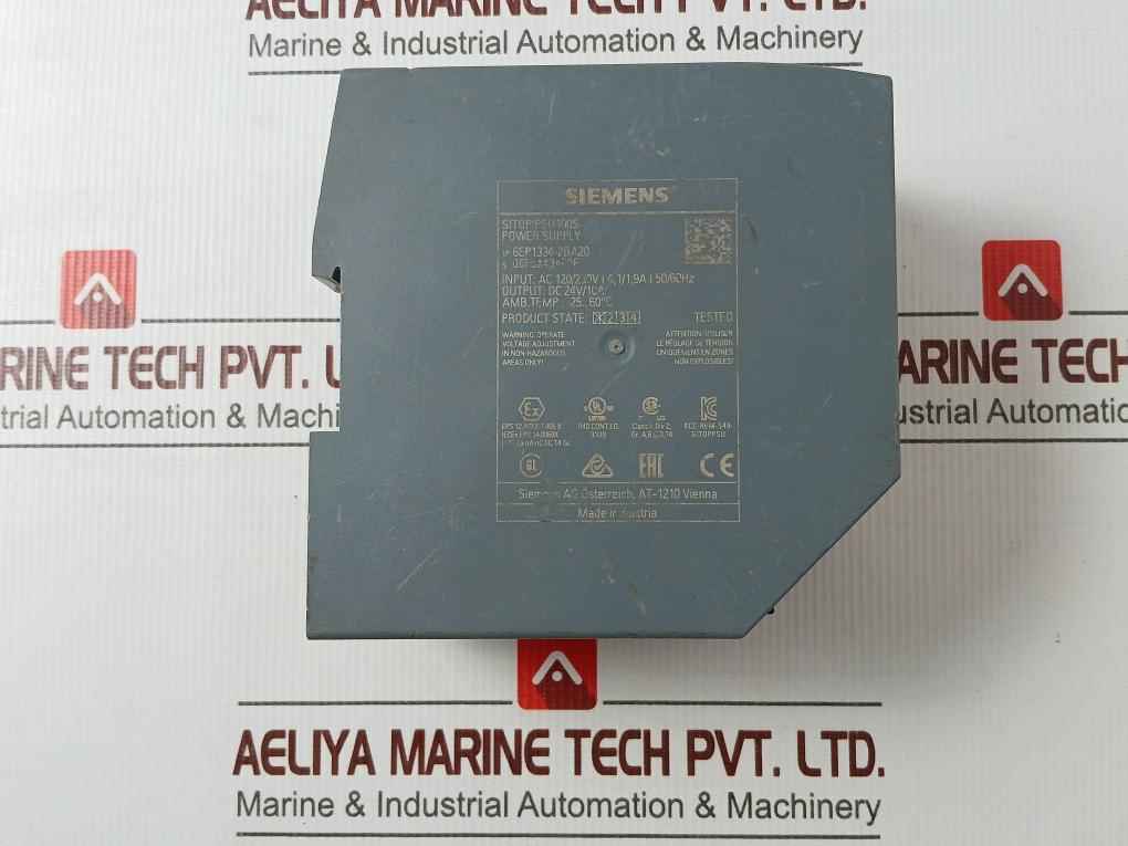 Siemens 6Ep1334-2Ba20 Sitop Psu100S Power Supply Ac 120/230V 4.1/1.9A