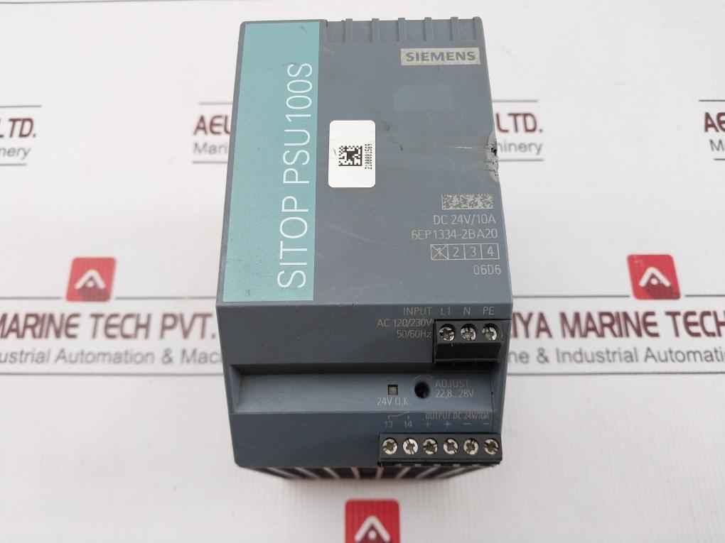 Siemens 6Ep1334-2Ba20 Sitop Psu100S Power Supply Unit Ac 120/230V 4.1/1.9A 50/60