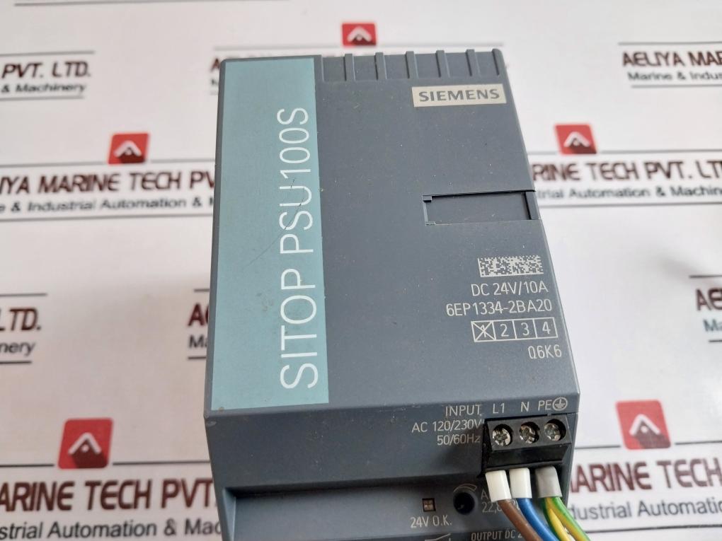 Siemens 6Ep1334-2Ba20, Sitop Psu100S Power Supply 120/230Vac 4,1/1,9A 50-60Hz