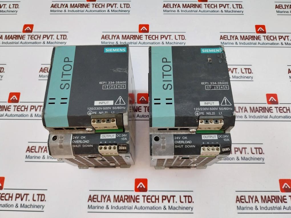 Siemens 6Ep1334-3Ba00 Sitop Din Rail Power Supply 50/60Hz