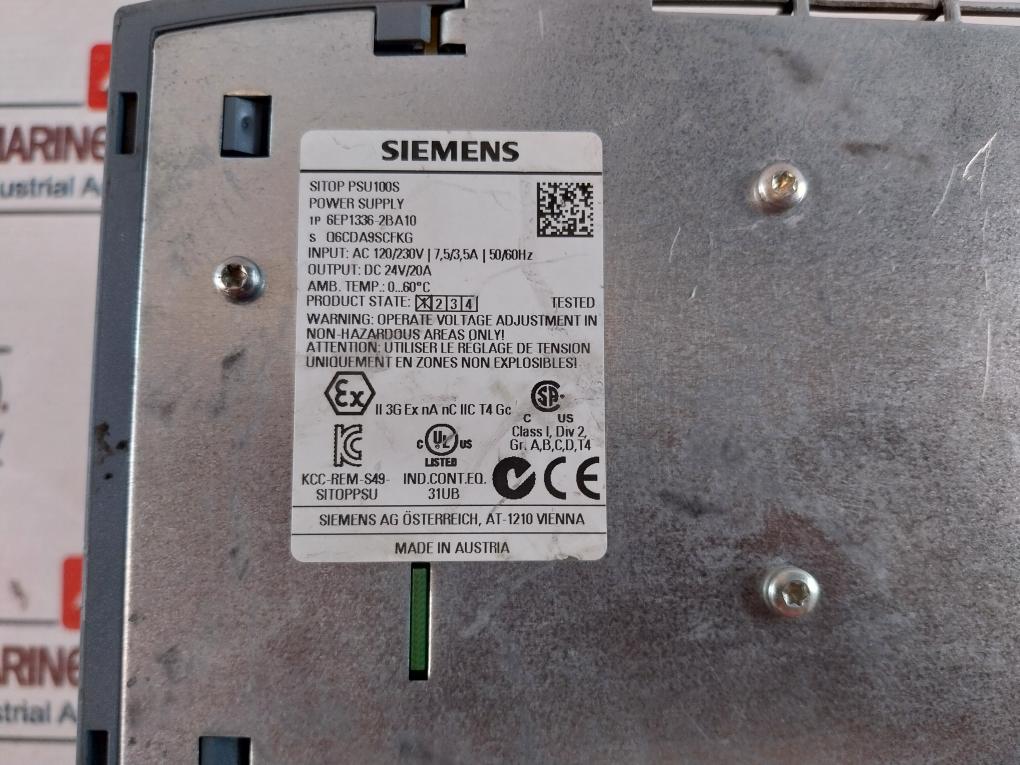 Siemens 6Ep1336-2Ba10 Sitop Psu100S Power Supply Module