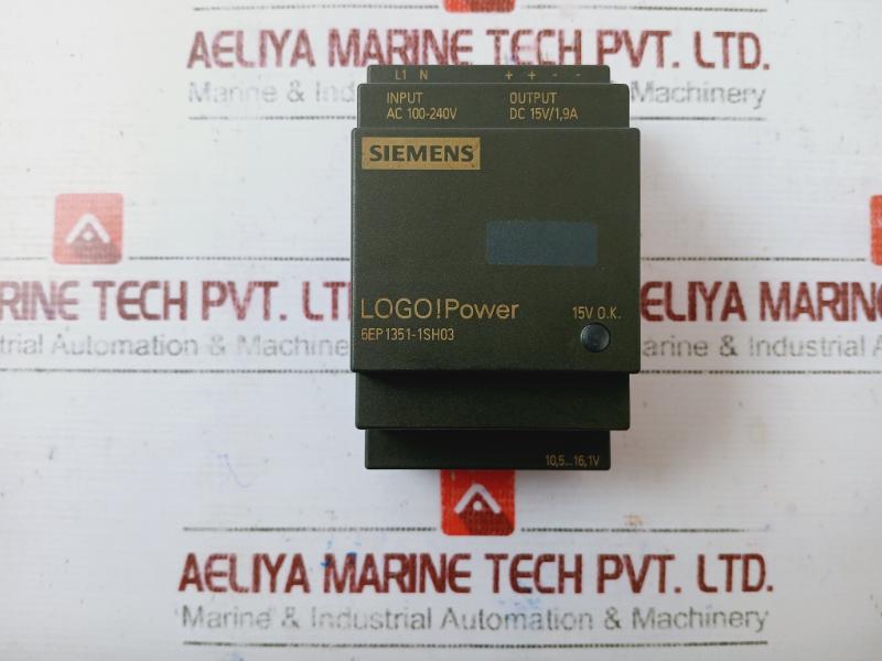 Siemens 6Ep1351-1Sh03 Power Supply Input Ac100-240V/0 63-0 33A/50/60Hz