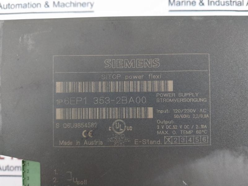 Siemens 6Ep1 353-2Ba00 Sitop Flexi Stabilized Power Supply, S Q6U9854582