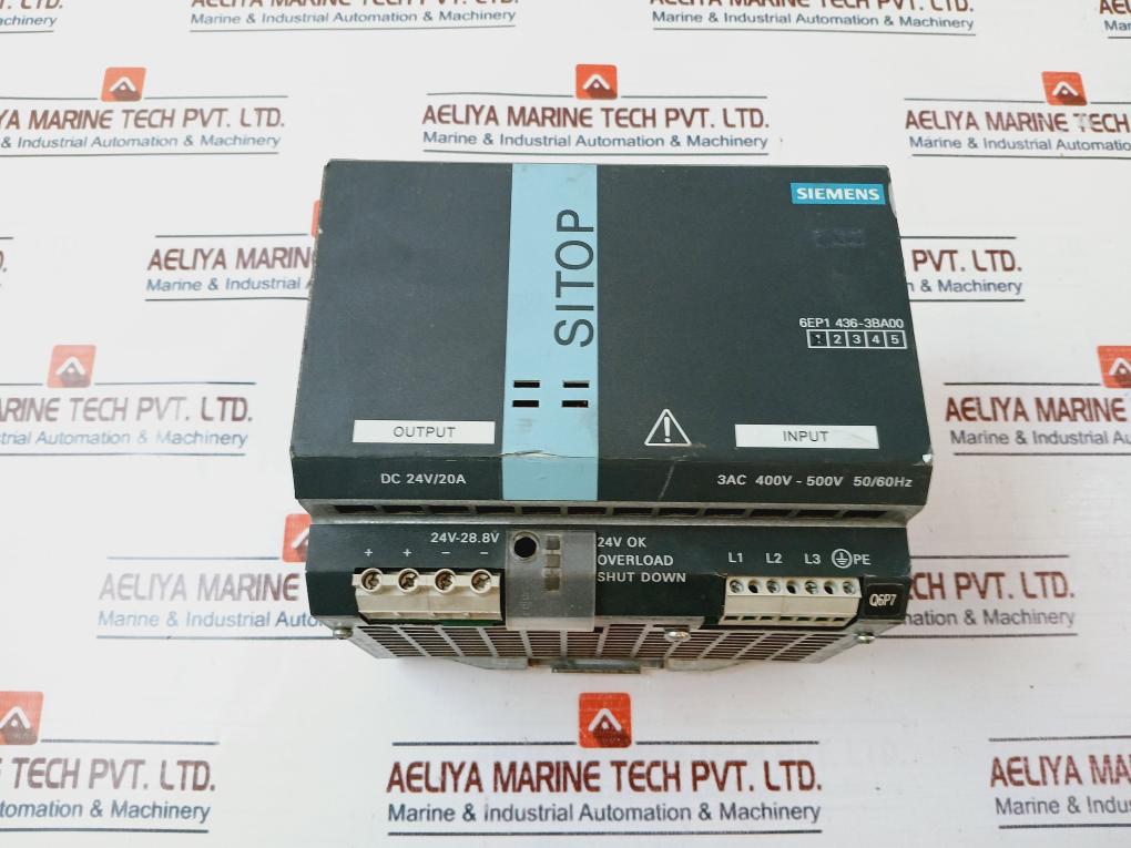 Siemens 6Ep1 436-3Ba00 Power Supply 400V-500V 50/60Hz