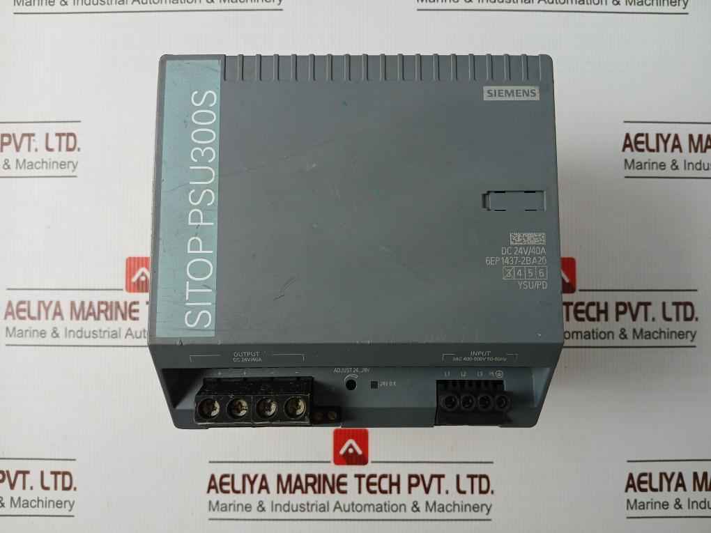 Siemens 6Ep1437-2Ba20 Power Supply 3Ac 400-500V|2,0-1,7A| 50-60Hz