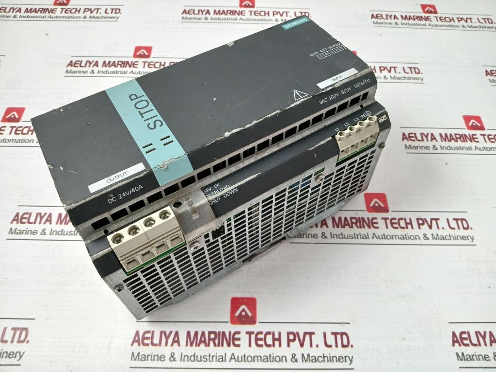 Siemens 6Ep1 437-3Ba00 Switching Mode Din Rail Power Supply 2.6A 50/60Hz