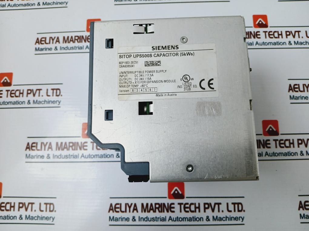 Siemens 6Ep1933-2Ec51 Uninterruptible Power Supply Dc 24V/17,5A