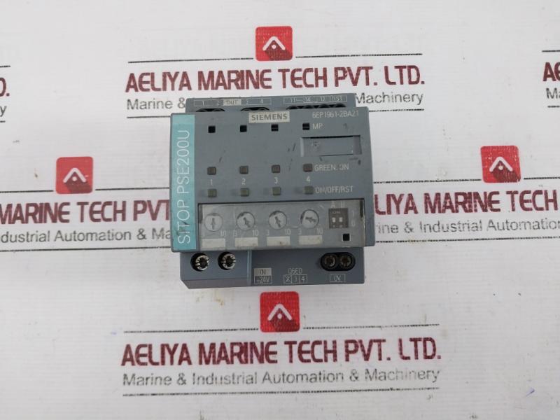 Siemens 6Ep1961-2Ba21 Sitop Pse200U Selectivity Module 4-channel Input Dc 24V